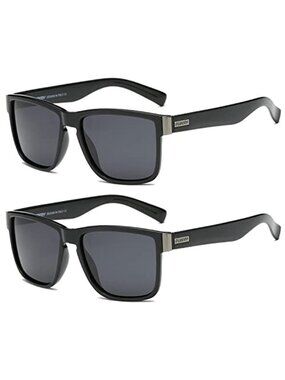 Polarized Rectangle Sunglasses UV400 Classic Fashion Unisex Outdoor Eyewear